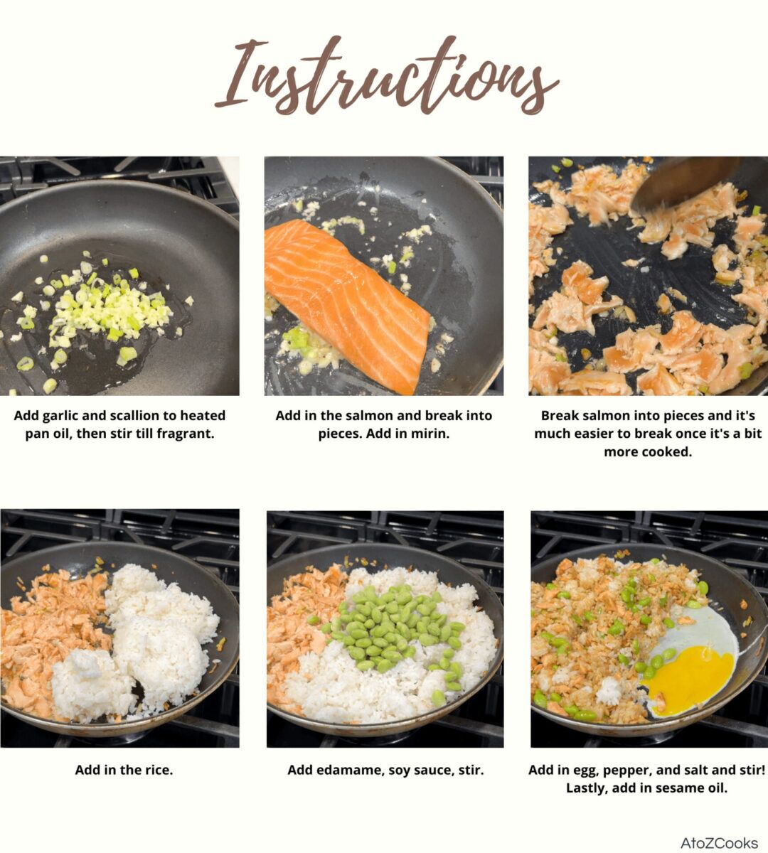 Quick Salmon Fried Rice Recipe